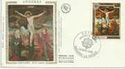 EUROPA   ANDORRA-1975- FDC EUROPA 1975 WITH  1 STAMP  F.FR 0,80 POSTMARK 26 AVRIL 1975 - PERFECT - 1975