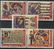 1972 Vatican, Poste Vaticane, International Year Of The Book 5v , History, Art, Religion, Paintings Yvert 542/46  MNH - Andere & Zonder Classificatie