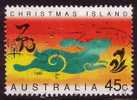 1999 - Christmas Island Year Of The RABBIT 45c Facing Right Stamp FU - Christmas Island