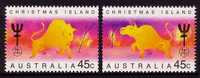 1997 - Christmas Island Year Of The OX Set 2 Stamps MNH - Christmas Island