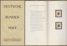 Bund: Minister Card - Ministerkarte Typ I, Mi.-Nr. 212-13: " Landesausstellung Baden-Württemberg "  **  Rarität ! - Lettres & Documents