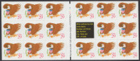 !a! USA Sc# 2597a MNH BOOKLET(17) - Eagle And Shield - 1941-80