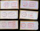 ATM Frama (labels)   E-stamps , (    Beijing , A Series , 6 Pcs ) - Machine Labels [ATM]