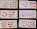 ATM Frama (labels)   E-stamps , (    Beijing , B Series , 6 Pcs ) - Vignette [ATM]