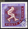 ROMANIA, 1963, Winter Olympic Games, Innsbruck, Speed Skating, Used - Patinage Artistique