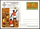 PALLAVOLO VOLLEYBALL OLYMPIC - POLONIA 1987 - MEDAGLIE POLONIA AI GIOCHI OLIMPICI DI MONTREAL 1976 - MINT STATIONERY - Volley-Ball