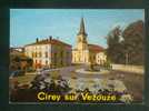 CPSM - Cirey Sur Vezouze (54) Place Chevandier Eglise (animée Enfants Véhicule Pompier ?? Renault Estafette LA CIGOGNE) - Cirey Sur Vezouze