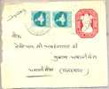 India 1958 Postal Stationery 13 N.p. With Adjunctive Franking 1 N.p. + 1 N.p. - Covers