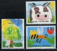 Liechtenstein 2003, N°1274-76 - Dessins D'écoliers - L'agriculture (**) - Unused Stamps