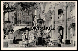 ALTE POSTKARTE BAD STAFFELSTEIN BASILIKA VIERZEHNHEILIGEN GNADENALTAR ALTAR ORGEL Organ Orgue Interieur L'eglise Angel - Staffelstein