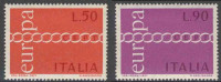 Italy Italie Italia 1971 Mi 1335 /6 YT 1072 /3 ** Europa Cept: Brotherhood And Cooperation Represented By Chain - 1971