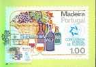 MADERE CARTE MAXIMUM NUM.YVERT 70 TOURISME CONGRES MONDIAL VIN DE MADERE - Cartoline Maximum