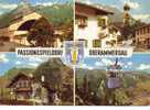 CPSM OBERAMMERGAU (Allemagne-Bavière) - 4 Vues : Passionsspieldorf - Oberammergau