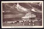 CPA  ANCIENNE- FRANCE- CLUSES (74)- LE CHALET-HPTEL DES ARAVIS EN TRES GROS PLAN AVEC TROUPEAU DE VACHES DEVANT- FERME - Cluses