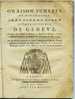 Savoie / Suisse - 1785 - ORAISON FUNEBRE DE Mgr J.Pierre BIORD - EVEQUE ET PRINCE DE GENEVE Par M. BIGEX - 1785  T. RARE - Alpes - Pays-de-Savoie