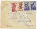 Timbre 1948 A O F Cote D'Ivoire  Par Avion Vers L'Aveyron DECAZEVILLE - Lettres & Documents