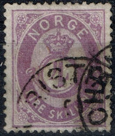 Norvège - 1871-75 - Y&T N° 19 Oblitéré - Usati