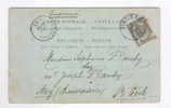 805/16 - Carte-Vue ROCHEFORT TP Armoiries Cachet Simple Cercle TINTIGNY 1900 Vers AZY Par STE CECILE - 1893-1907 Armarios