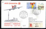 VER863 - CANADA , AIR CANADA First Flight  Geneve Toronto 2/5/1984 - Primi Voli