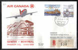 VER864 - CANADA , AIR CANADA First Flight  Geneve Montreal 2/5/1984 - Eerste Vluchten