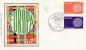 FRENCH ANDORRA  1970 EUROPA CEPT FDC - 1970