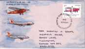 INDE-50 ANS DE L'AVIATION CIVILE - 50 YEARS OF CIVIL AVIATION LE 15-10-1982. - Airmail