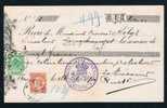 Belgique 1894 Recu Affr N°56+57 Càd WAREMME - Other & Unclassified