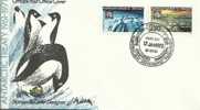 AUSTRALIA  FDC 10TH ANN. OF ANTARCTIC TREATY 2 STAMPS DATED 17-01-1972 CASEY BASE CTO SG? READ DESCRIPTION !! - Lettres & Documents