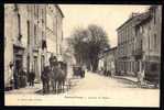 CPA  ANCIENNE- FRANCE- SAINT-PONS (34)- AVENUE DE BEZIERS- ATTELAGES GROS PLAN ANIMÉ- DILIGENCE POUR BEZIERS- - Saint-Pons-de-Thomières