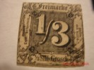 THURN & TAXIS 1858,  MICHEL OR SCOTT  2,   1 / 3 GR BLACK ON BUFF,  USED - Used