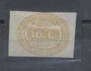 ITALY - 1863, 10c YELLOW - V4021 - Mint/hinged