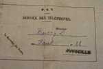 P.T.T.  SERVICE TELEPHONIQUE  AVIS POUR REGLEMENT  MARSELLE + FISCAL 1935 >> TLEPHONE - Telegraphie Und Telefon