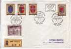 COAT OF ARMS-1000 ANNIV-FDC-REGISTERED COVER-BREGENZ-AUSTRIA-1976 - Brieven En Documenten