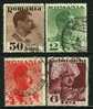 ● ROMANIA 1934 - Re CARLO II - N.  471 / 74  Usati, Serie Completa - Cat. ? € - Lotto N. 1459 - Used Stamps