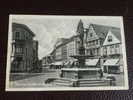 Cpa Gustrow  Borwin-brunnen Mit Pferdemarkt - Guestrow