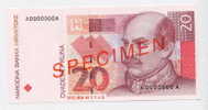 CROATIA - KROATIEN:  20 Kuna 31.10.1993 UNC *SPECIMEN* P30s  Official Specimen Note !! RARE ! - Croatia