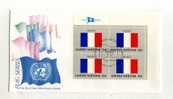 - SUISSE NU GENEVE . FDC FLAG SERIES . FRANCE . CACHET 26/9/1980 - Lettres & Documents