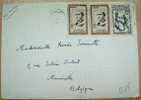 1961 AIRMAIL LETTER WITH FENCING STAMP SENT FROM MAROCCO TO BELGIUM - Fencing