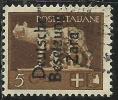 ZARA OCCUPAZIONE TEDESCA GERMAN OCCUPATION 1943 SOPRASTAMPATO D'ITALIA ITALY OVERPRINTED CENT. 5 USATO USED OBLITERE' - Deutsche Bes.: Zara