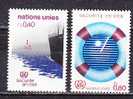 H0596 - ONU UNO GENEVE N°112/13 ** SECURITE EN MER - Unused Stamps