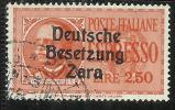 ZARA OCCUPAZIONE TEDESCA GERMAN OCCUPATION 1943 ESPRESSO SPECIAL DELIVERY LIRE 2,50 USATO USED OBLITERE' - German Occ.: Zara