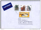 Alemania ATM Mi5 (0.05) Complemento Definitivos (Wernigerode, Bremen, Stuttgart) Circ A Bolivia En 2003. Ver 3 Scan - Timbres De Distributeurs [ATM]