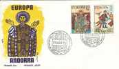 SPANISH  ANDORRA  1975 EUROPA CEPT FDC - 1975