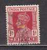 P3422 - BRITISH COLONIES INDIA SERVICE Yv N°109 - 1936-47 King George VI