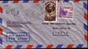 1950. Carta Aérea Certificada De Guinea A Madrid Vía Douala (Camerún) Con Ed 294 Y 1062 - Ifni
