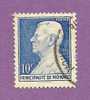 MONACO TIMBRE N° 284 OBLITERE PRINCE LOUIS II 10F OUTREMER - Used Stamps