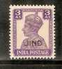 India Convention States -  JIND / JHIND / JHEEND 3As KG VI SG - 144 / Sc 172 SG Cat £ 25 MNH Inde Indien - Jhind