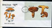 Bhoutan Ob Bloc N° 184 - Env. 1er Jour - Champignons (lot 19) (19 P18) - Bhutan