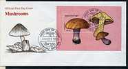 Bhoutan Ob Bloc N° 201 - Env. 1er Jour - Champignons (lot 27) (19 P22) - Bhoutan