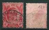 Straits Settlements 1907/11  Edward VII  4 C Scharlach (Wz Multi CA)  Mi-Nr.124 Gestempelt / Used - Straits Settlements